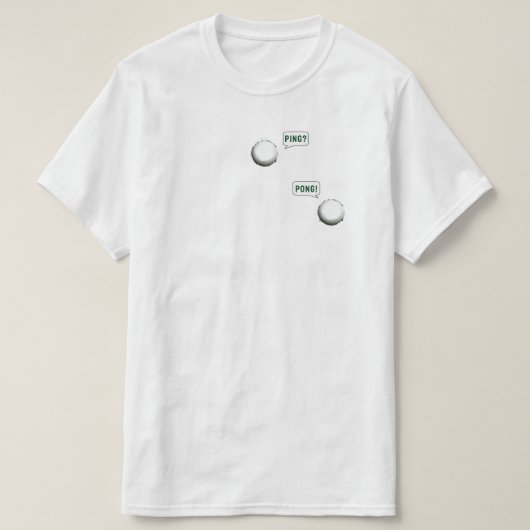 Tafeltennis T-shirt (Design voorkant)