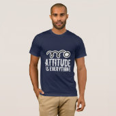 Tafeltennis t-shirt | Attitude is alles (Voorkant volledig)