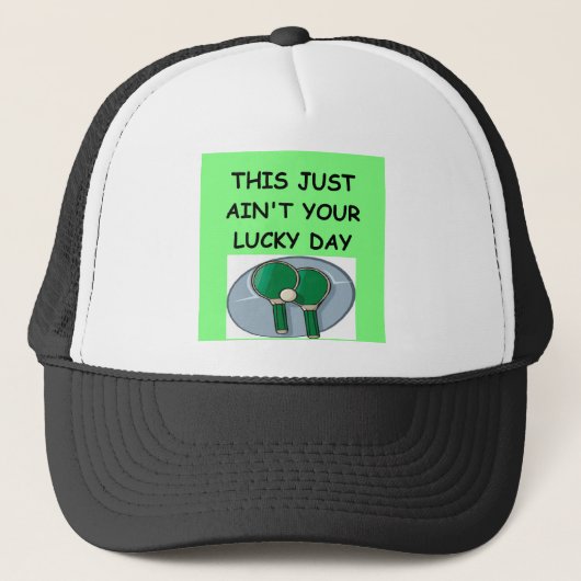 tafeltennis trucker pet (Voorkant)