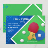 Tafeltennis Uitnodiging (Voorkant / Achterkant)