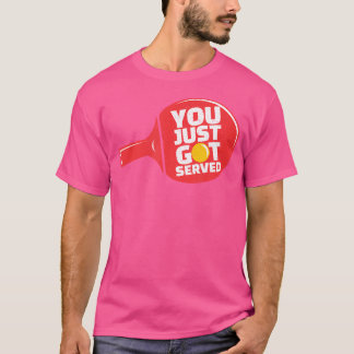 Tafeltennis waar je grappige Ping Pong geserveerd T-shirt