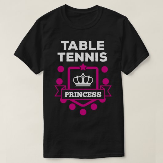 Tafeltennis wit t-shirt (Design voorkant)