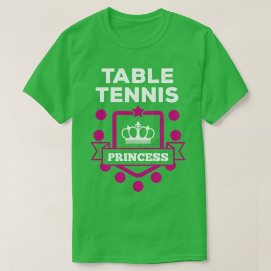 Tafeltennis wit t-shirt (Design voorkant)