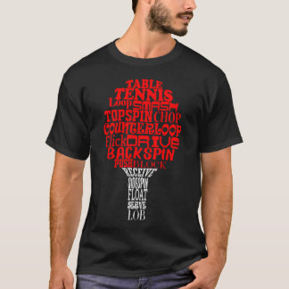 Tafeltennis Woordwolk T-shirt