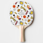 Tafeltennisbat met stripfiguurpatroon (Voorkant)
