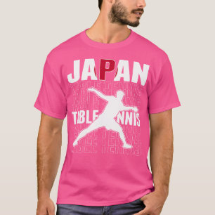 Tafeltennisfans Japan Jersey Japanse Vlag Trots T-shirt