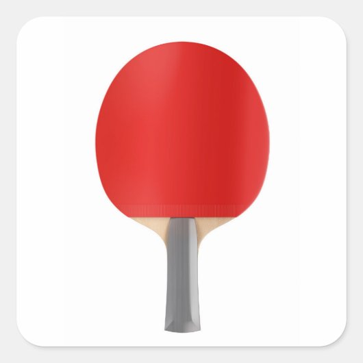 Tafeltennisracket Vierkante Sticker (Voorkant)