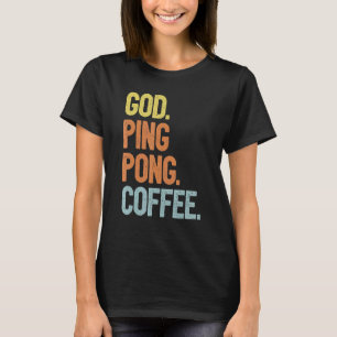 Tafeltennisser - goede koffie ping-pong t-shirt