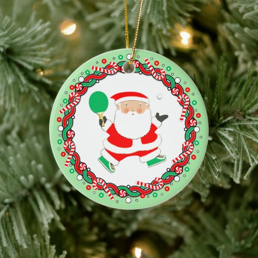Tafeltennisser Keramisch Ornament (Boom)