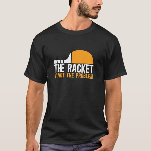 Tafeltennisser Ping Pong Het racket is niet de T-shirt (Voorkant)
