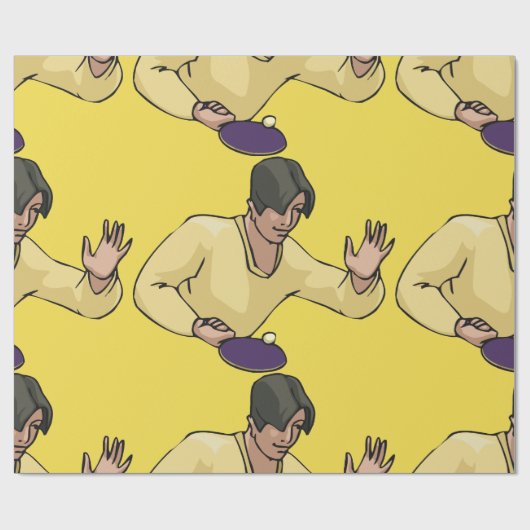 Tafeltennisspeler inpakpapier (Vlak)