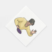 Tafeltennisspeler Papieren servetten (Hoek)