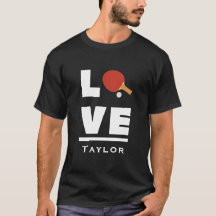 Tafeltennissport Fan Aangepaste Naam Liefde En Lev