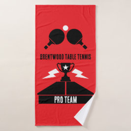 tafeltennistoernooi badhanddoek