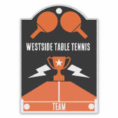 tafeltennistoernooi sticker (Voorkant)