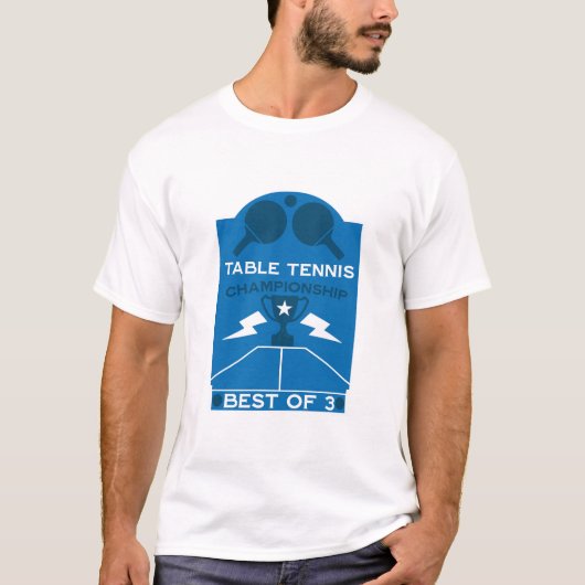 tafeltennistoernooi t-shirt (Voorkant)