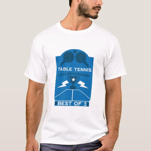 tafeltennistoernooi t-shirt (Voorkant)