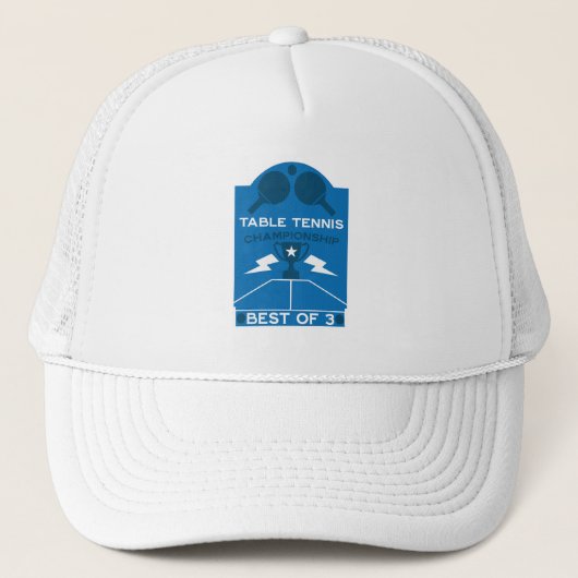tafeltennistoernooi trucker pet (Voorkant)