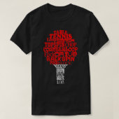 Tafeltenniswoordwolk Classic TShirt (Design voorkant)