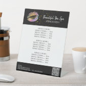 *~* Tafeltent Glitter LIPS tafelblad voetstuk teke Reclamebord Met Voetstuk (Insitu)