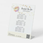 *~* Tafeltent tafelblad Glitter LIPS voetstuk teke Reclamebord Met Voetstuk (Voorkant)