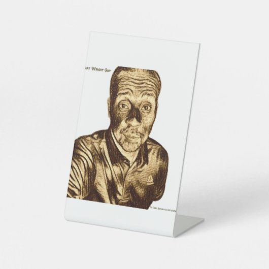 TAFELTJE RECLAMEBORD MET VOETSTUK (Voorkant)