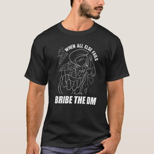 Tafeltop Gaming Smeergeld De DM Dungeon RPG Rollen T-shirt (Voorkant)