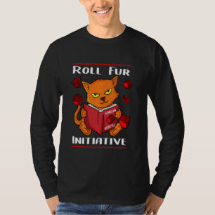 Tafeltop Gaming TTRPG RPG Roll voor Initiative Dun T-shirt