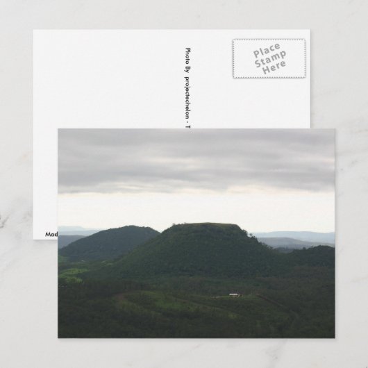 Tafeltop Mountain Toowoomba Briefkaart | Schildera (Voorkant / Achterkant)