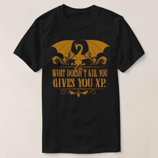 Tafeltop RPG Addict XP Dragon Dungeons T-shirt (Design voorkant)