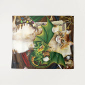 Tafeltop speelkop en draak wandkleed (Voorkant (horizontaal))