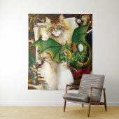 Tafeltop speelkop en draak wandkleed (In situ)