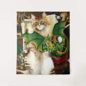 Tafeltop speelkop en draak wandkleed (Voorkant)