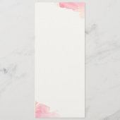 Tafelvlak "Coquelicots" Menu (Achterkant)