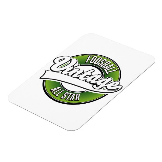 Tafelvoetbal vintage all star logo magneet (Linkerzijde)