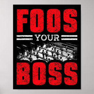 Tafelvoetbalspeler En Foosll Speler Poster