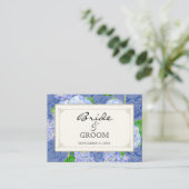 Tafelzitje Escort Blue Hydrangea Kant Bloemen Plaatskaartje (Staand voorkant)