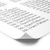 Tafelzitmeubelen | Zitkaarten Poster (Hoek)