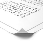 Tafelzittingsschema's een Poster van de tuin van h (Hoek)