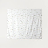 Tafereel met fantasievolle wilde bloemen achtergro wandkleed (Voorkant (horizontaal))