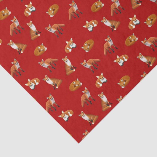 Taffelpapier uit de Rode Fox-serie Tissuepapier (Detail)