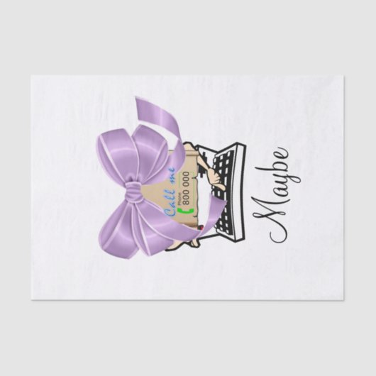 Taffetpapierschrijfmachine Tissuepapier (Voorkant)