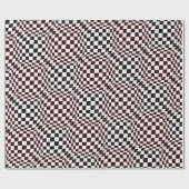 Taffi Op Art Black en White Cadeaupapier (Vlak)
