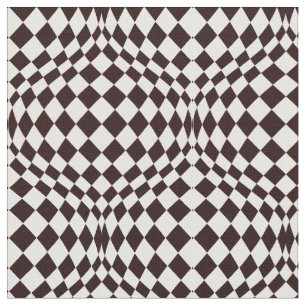 Taffi Op Art Black en White Stof