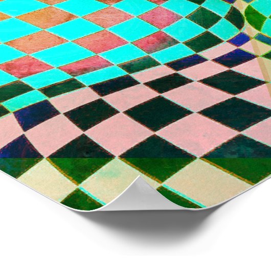 Taffi Op Art Bubblegum Poster (Hoek)