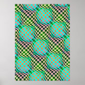 Taffi Op Art Bubblegum Poster (Voorkant)