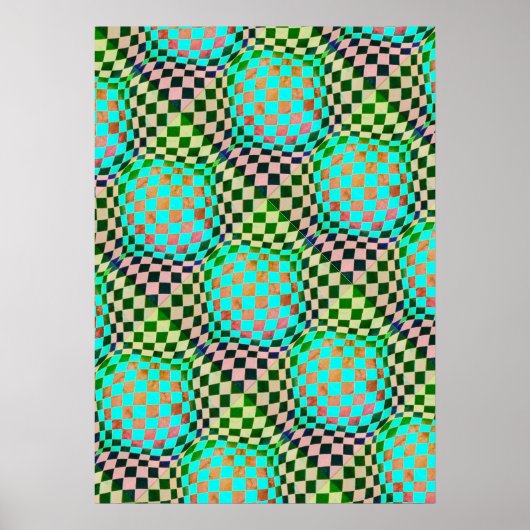 Taffi Op Art Bubblegum Poster (Voorkant)