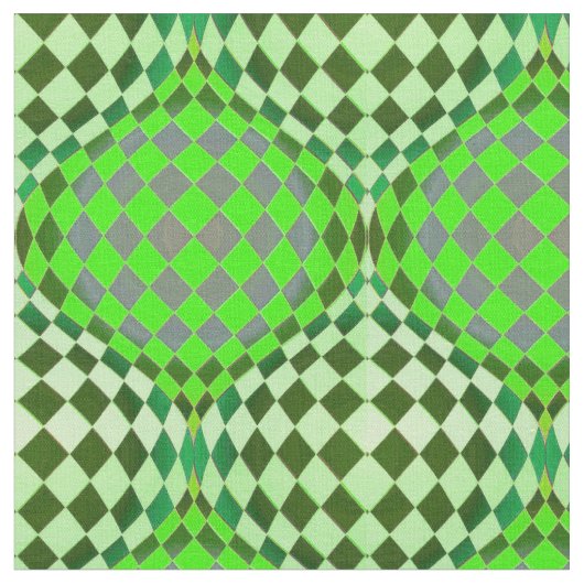 Taffi op art gras groen stof (Close Up)