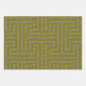 Taffi Op Art Green en Oranje Sampler Inpakpapier Vel (Voorkant 2)