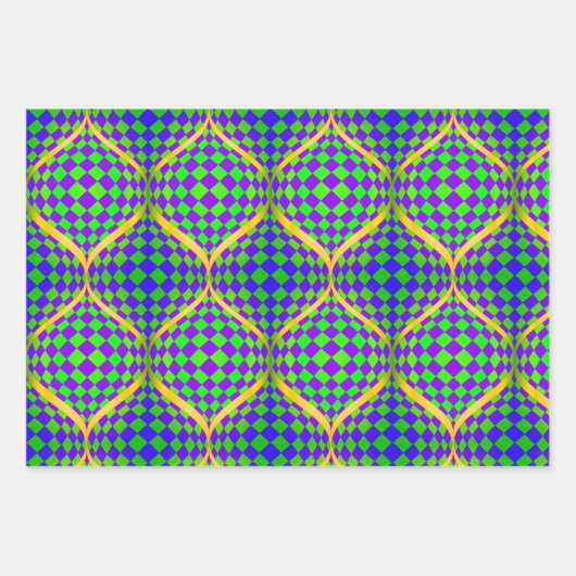 Taffi Op Art, Hollywood Floral en Jasmine Inpakpapier Vel (Voorkant)